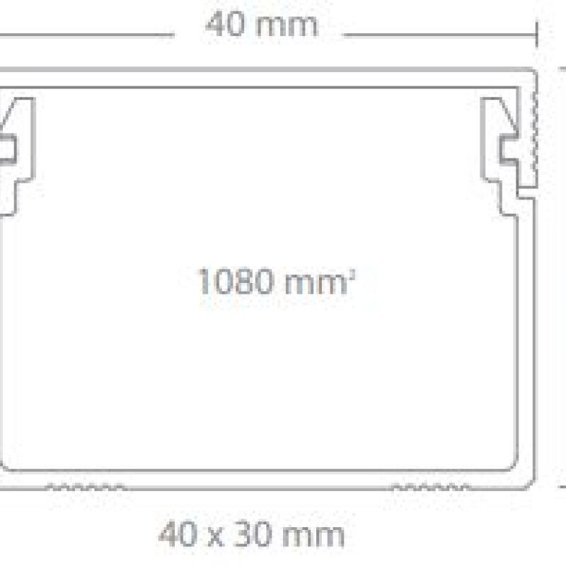 CABLECANAL 40X30MM BLANCO CABLECANAL 40X30MM BLANCO
