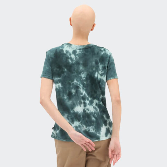 Remera Vans Cloud Wash Logo Verde