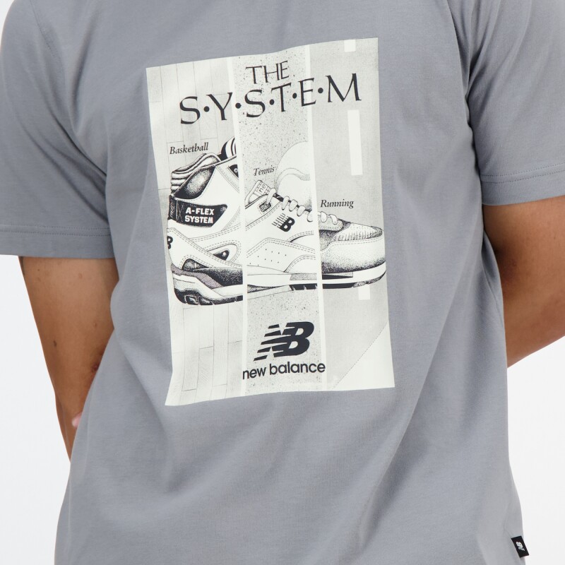 Remera New Balance de Hombre - GRAPHIC ARCHIVE - MT41595YST BEIGE