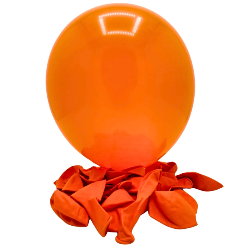Globos R12 X25 Naranja Liso