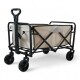 Carro 4 Ruedas Plegable Playa Camping Exteriores 120 Kg Blanco