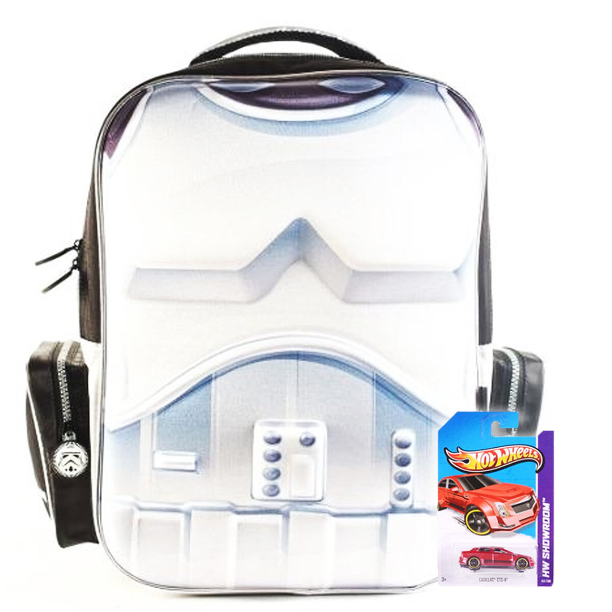Mochila Star Wars + Autito Hot Wheels Temático Regalo 
