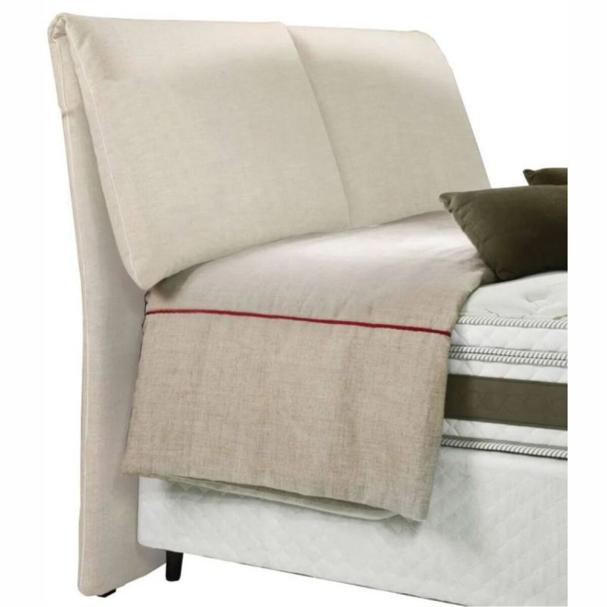 Respaldo Cabecera 215 cm HE 2694 Tela - Gris 