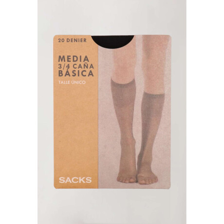 Medias 3/4 de lycra para pantalôn Negro