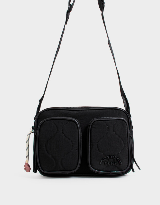 Bandoleras Puffy Bandolera Doble Bolsillo - Negro