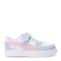 Championes Infantiles Puma Caven 2.0 Block Blanco - Lila - Rojo