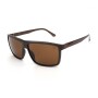 Lentes de sol Fibra De Carbono Cuadrado Marrón/Marrón