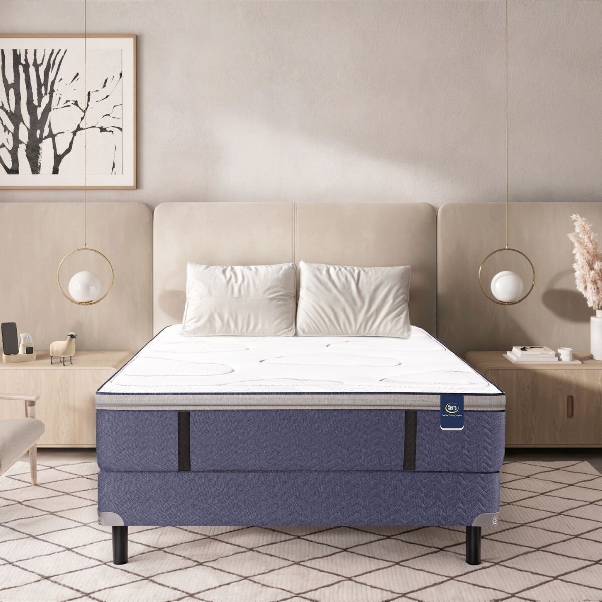 Conjunto Sommier Pensilvania - 2 Plazas - 1.40 x 1.90 