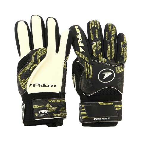 Guantes Golero Adulto Campo Quantum II Negro-Blanco