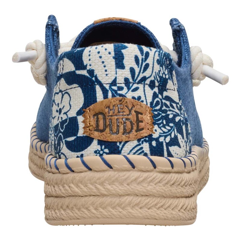 Wendy Espadrille Hibiscus Ensign Blue/multi