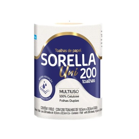 Toalla de cocina Sorella rollo x 200 paños Toalla de cocina Sorella rollo x 200 paños