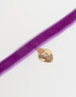 Collares Infantiles De velvet Choker Kids Purple Heart - Violeta Lila