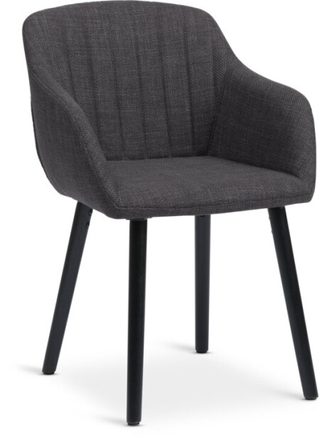 Silla de comedor ADSLEV tela gris antracita Silla de comedor ADSLEV tela gris antracita