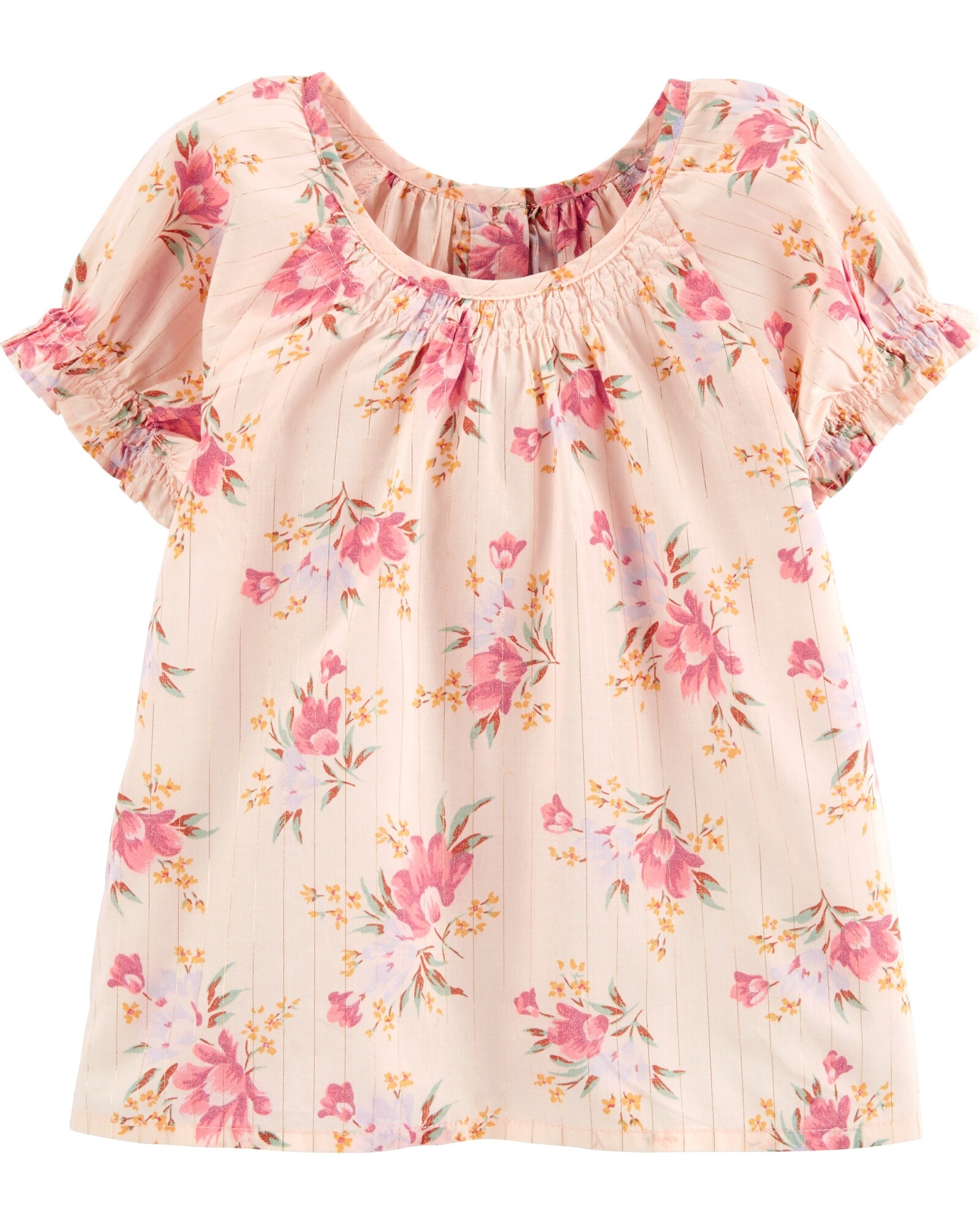 Blusa de algodón diseño floral 0