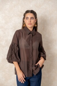 CAMISA BAHIANA Chocolate