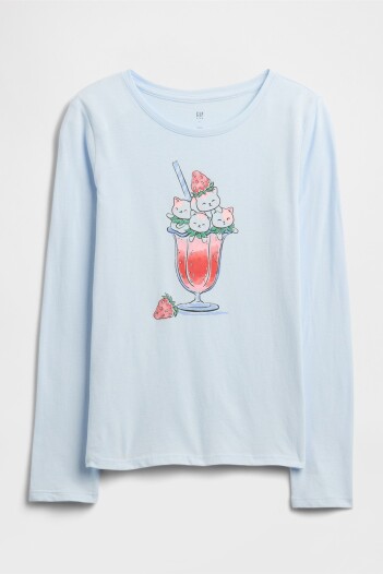 Remera Gráfico Niña Serene Blue