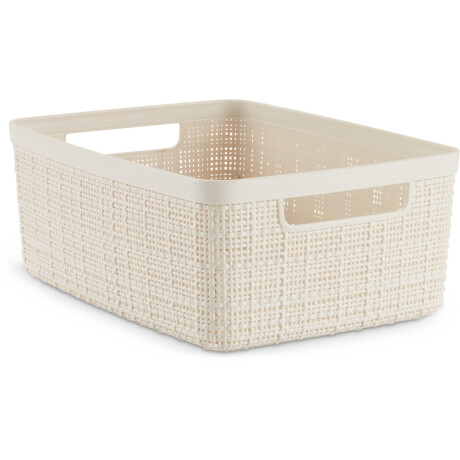 Cesta JUTE 5L plástico blanco crudo Blanco crudo