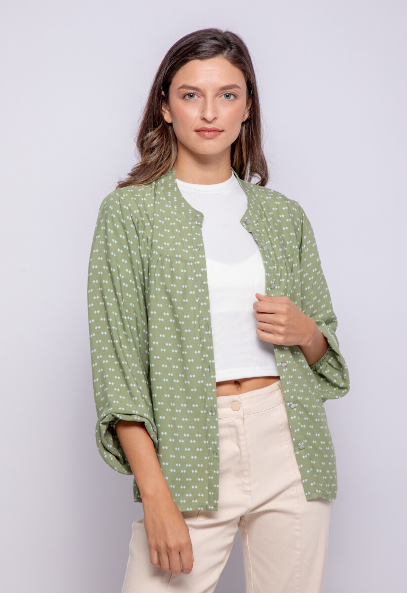 CAMISA HUAMBO - Verde Hierba 