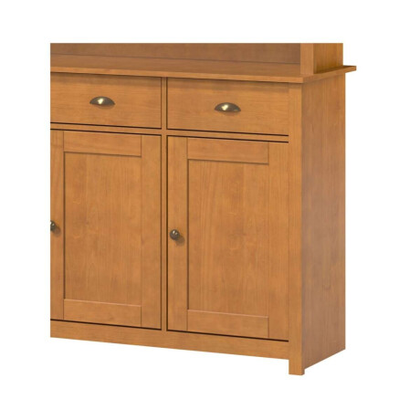 Cristalero 5 Puertas 3 Cajones Li­nea Colonial Freijo