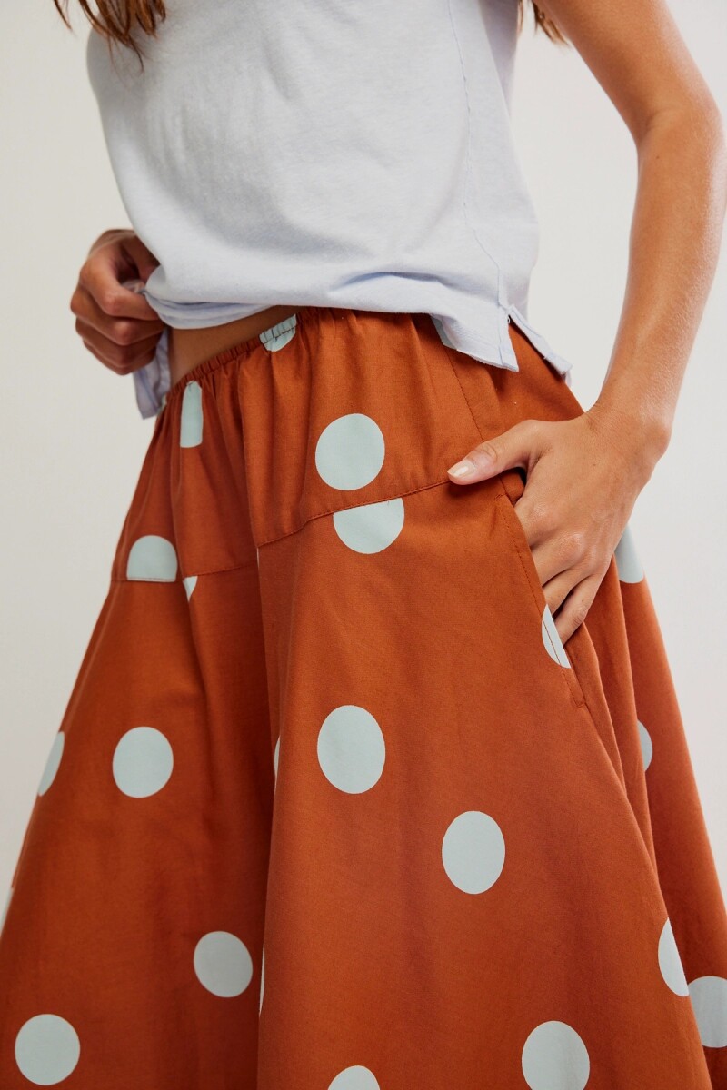 FALDA BETTY DROPWAIST Marron