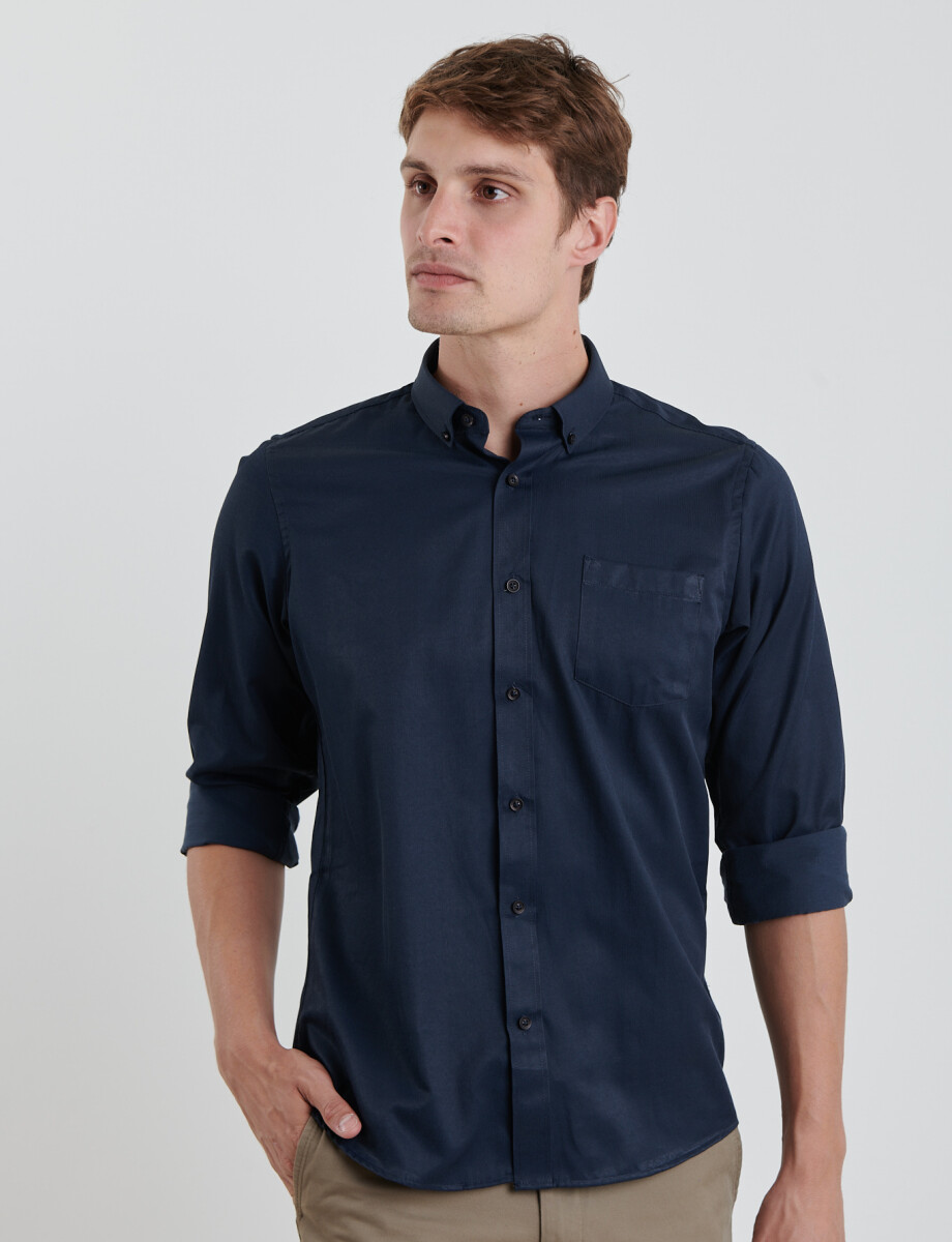 012623CAMISA HARRINGTON LABEL Negro