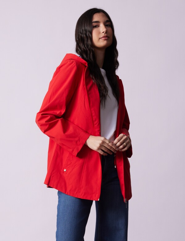 Campera Impermeable ROJO