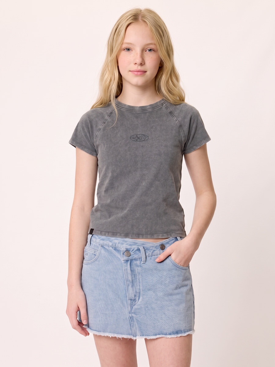 T-SHIRT M/C TISMA TEEN DIXIE Gris