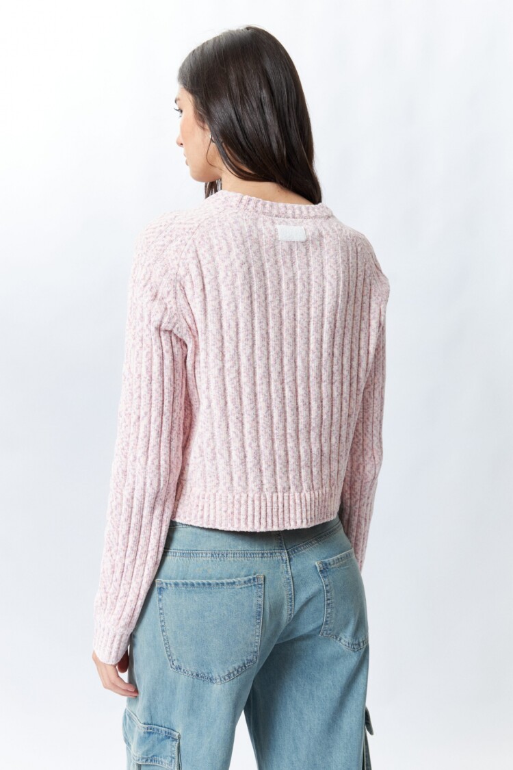 SWEATER ARRIERO Rosa Cuarzo