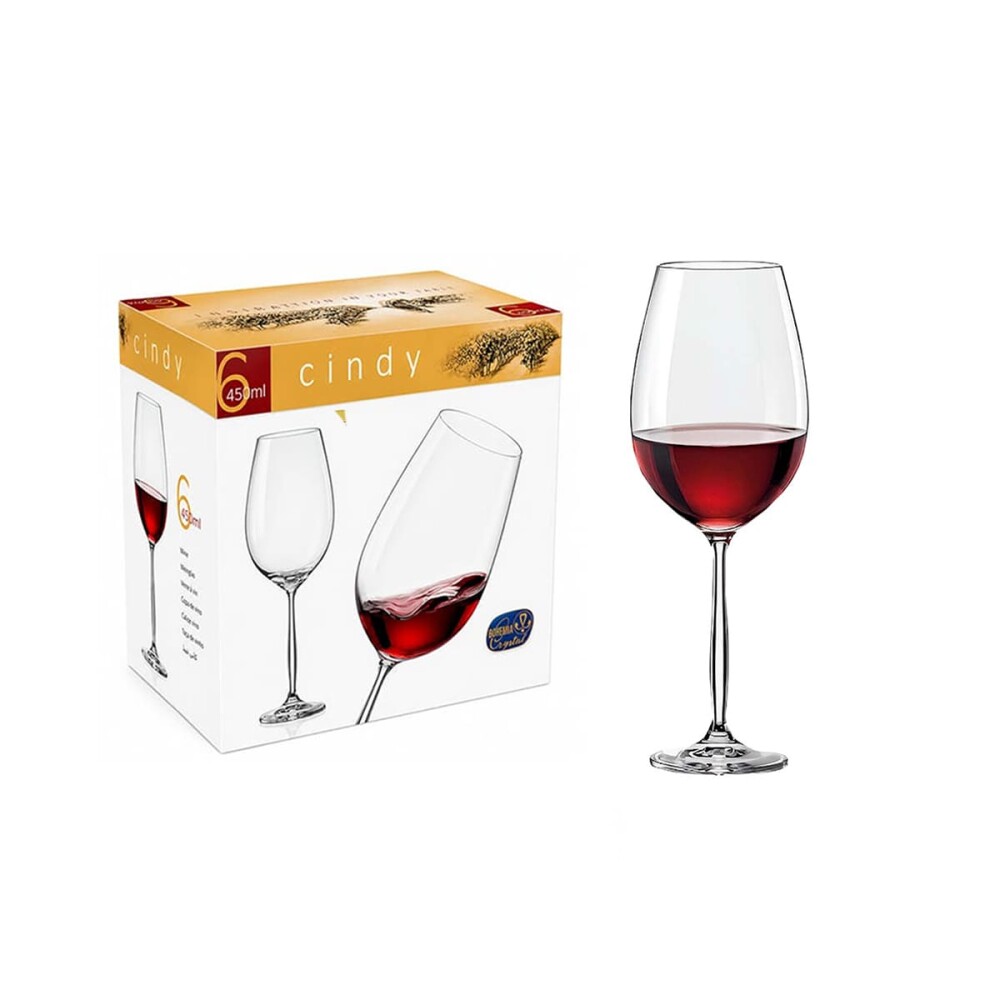 Set copas Cindy 450 ml x6 BOHEMIA Set copas Cindy 450 ml x6 BOHEMIA
