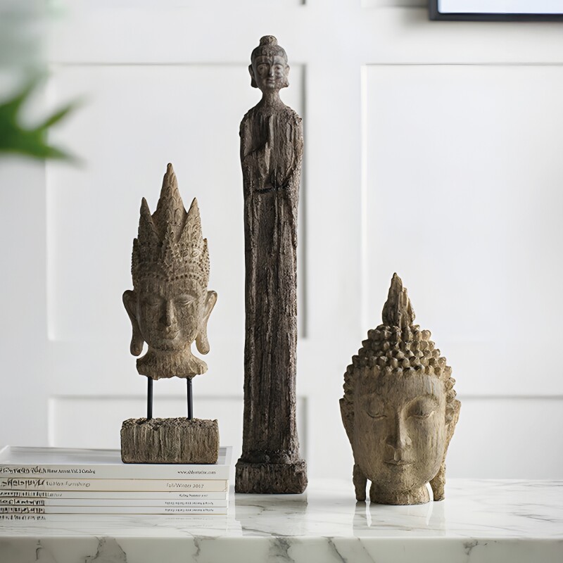 CABEZA DE BUDA 11.5x11x22.5CM CABEZA DE BUDA 11.5x11x22.5CM