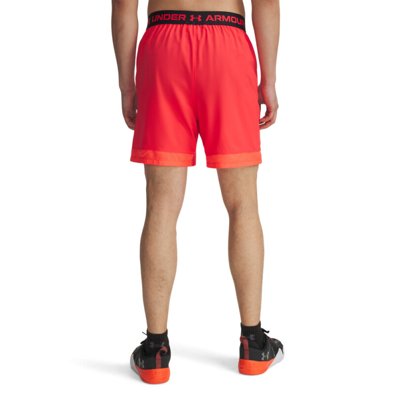 UA Vanish Woven 6in Shorts-YLW RED-714