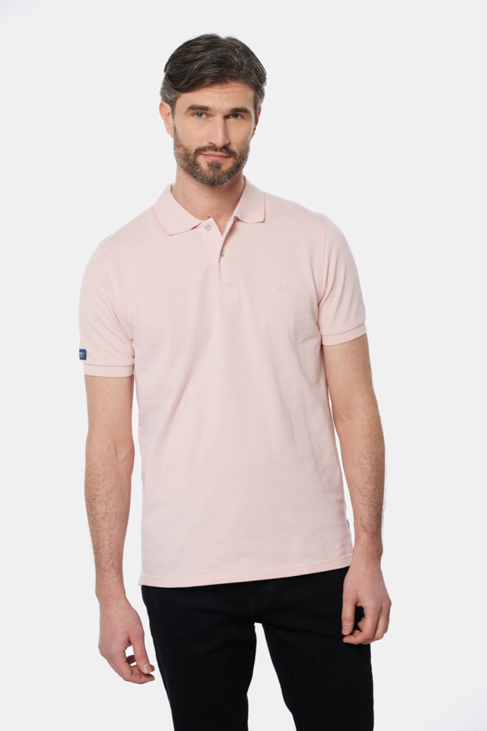 REMERA POLO LISA Rosado