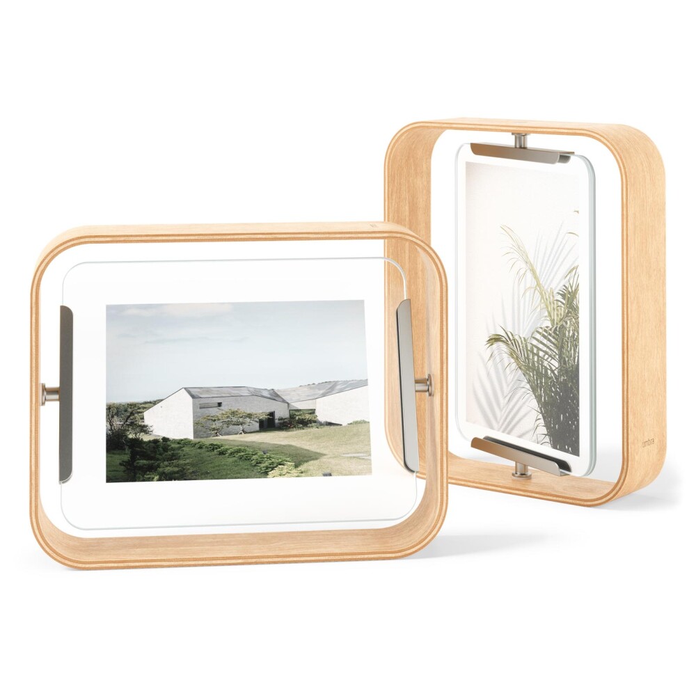 PORTARRETRATOS MADERA-Y-VIDRIO NATURAL-BEIGE BELLWOOD