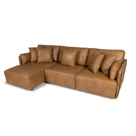 Rinconera Torino - Cuero Natural - Chaise Izquierdo 1016 (Nozes)