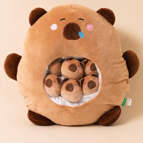 CARPINCHO DE 60 CM CON 6 BEBES EN SU INTERIOR CARPINCHO DE 60 CM CON 6 BEBES EN SU INTERIOR