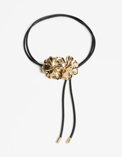 Cinturones y Fajas Cinturón Cordón Flor Dorada - Combinacion Bicolor