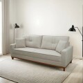 SOFA 3 CUERPOS MALIBU - BOUCLE LISO CINZA SOFA 3 CUERPOS MALIBU - BOUCLE LISO CINZA