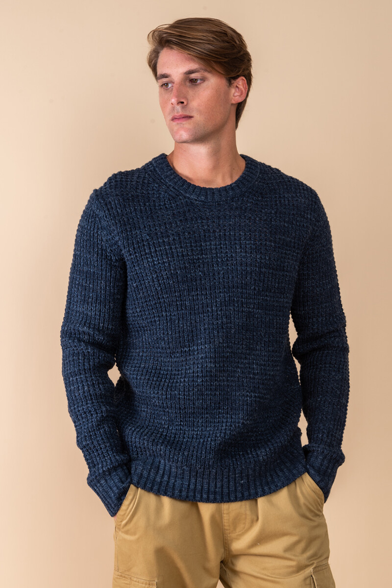 Sweater tejido Azul melange