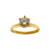 Anillo Solitario-Oro bajo-Piedra Zirconia-AN8084 conpiedra