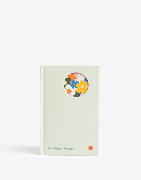 Anotadores Cuadernos y Memos Cuaderno Cuaderno Diseño Floral - Verde Pistachio