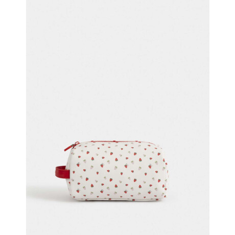 Portacosméticos Estampado Rosa Viejo