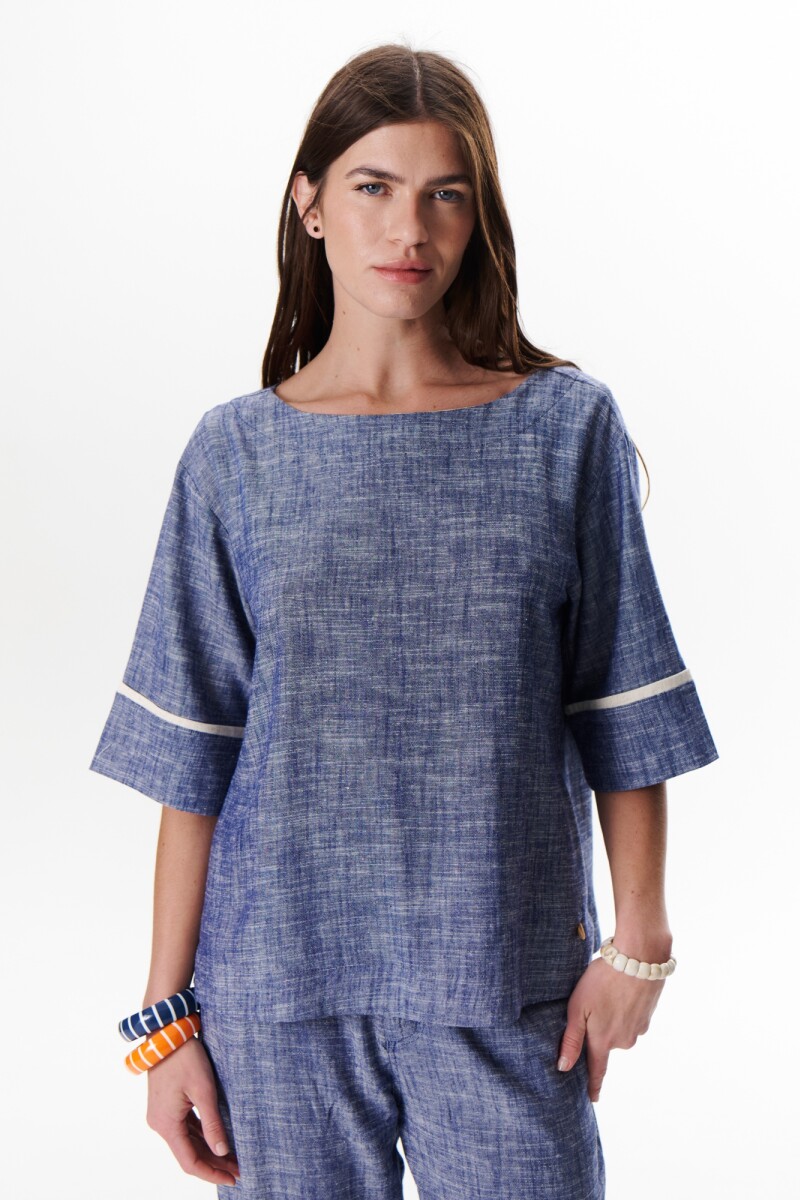 BLUSA MELANIE AZUL