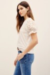 REMERA BALLOON BRODERIE Crudo