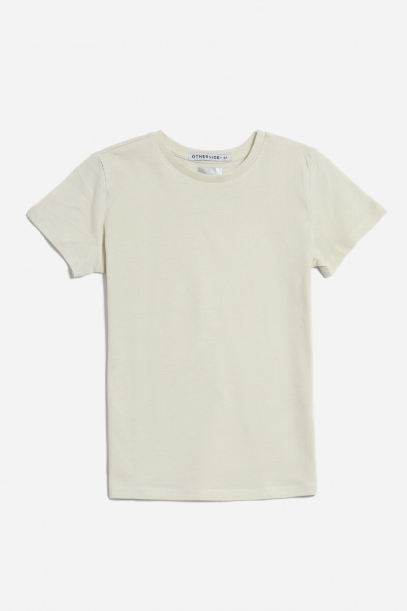 T-shirt manga corta lisa - Verde pastel 