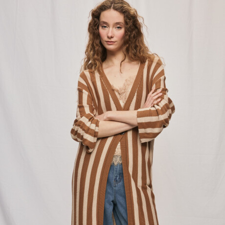 CARDIGAN SAKE Camel