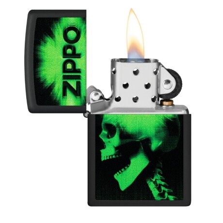 Encendedor Zippo Black Matte Skull - 48485 Encendedor Zippo Black Matte Skull - 48485