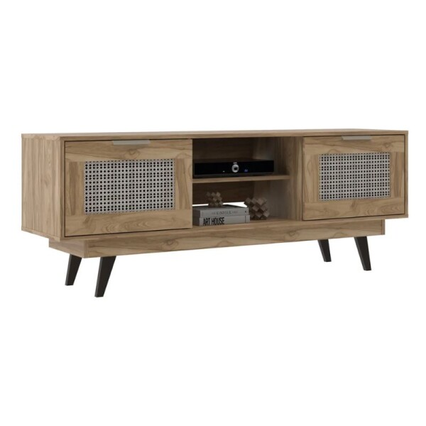 RACK 2 PUERTAS CON ESTANTES PARA TV - CARVALHO RACK 2 PUERTAS CON ESTANTES PARA TV - CARVALHO