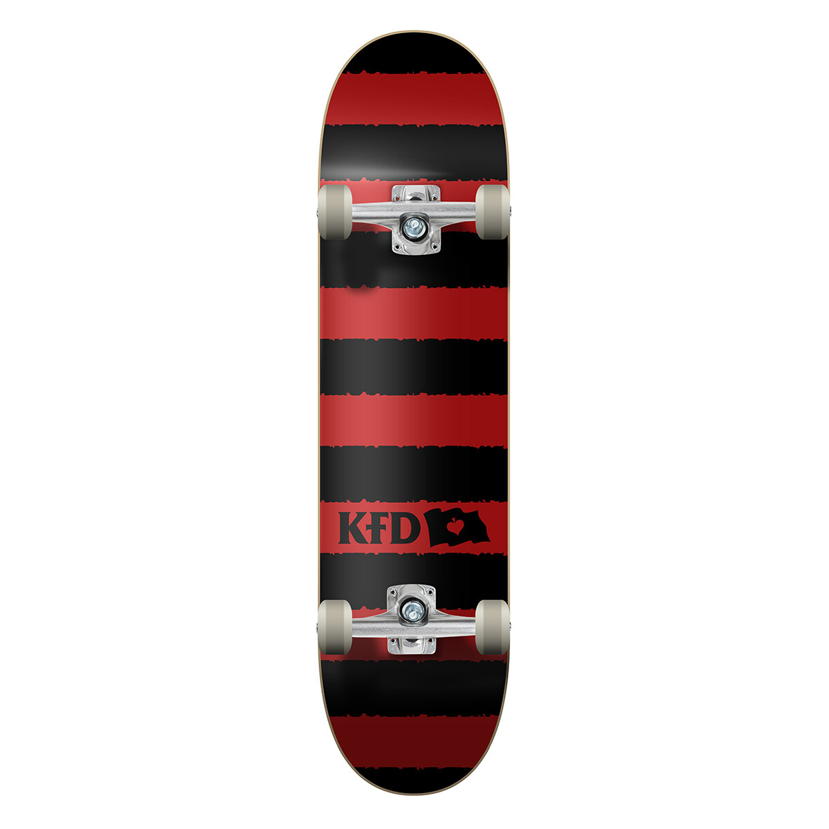 Skate Completo KFD Progressive Stripes Red 7.75" 