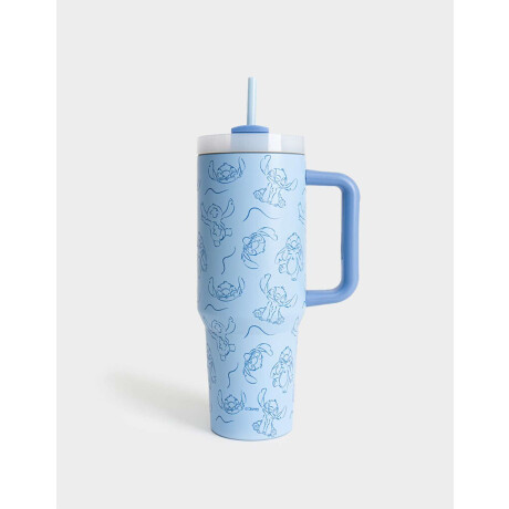 Vaso Térmico ''stitch Fluffly'' Azul Celeste