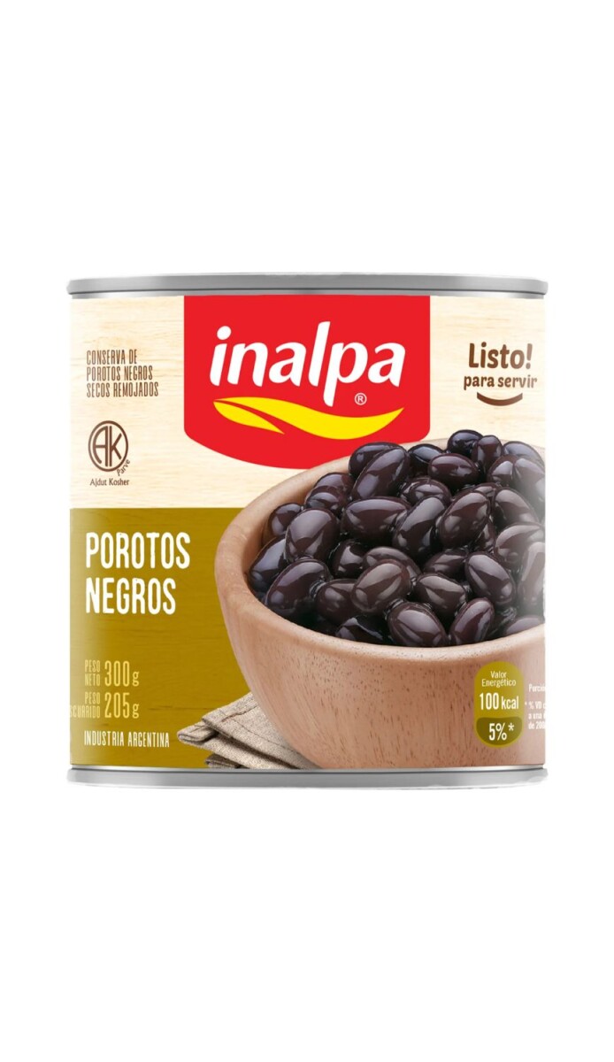 ENLATADO POROTOS INALPA NEGROS 350GRS 